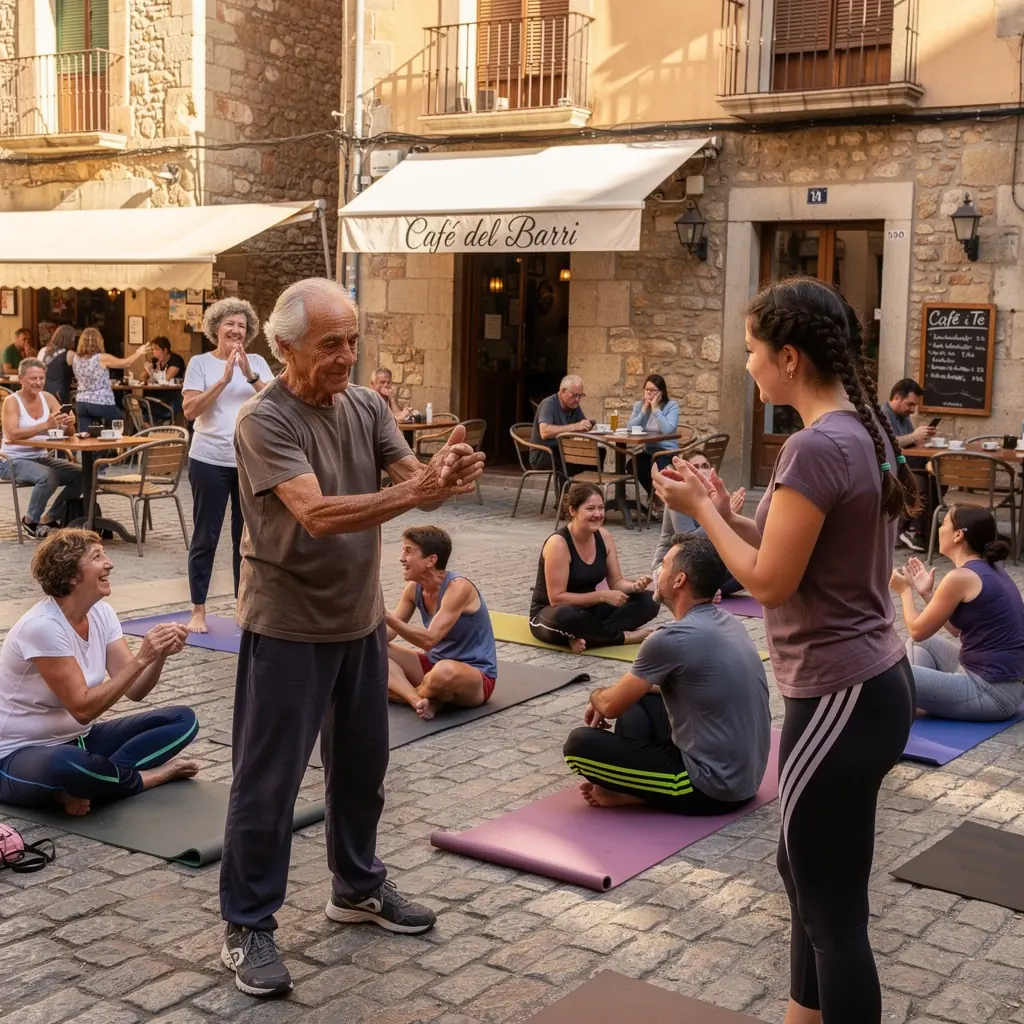 Diversas posturas de yoga que ilustran el uso efectivo de la fuerza de las muñecas en el equilibrio.